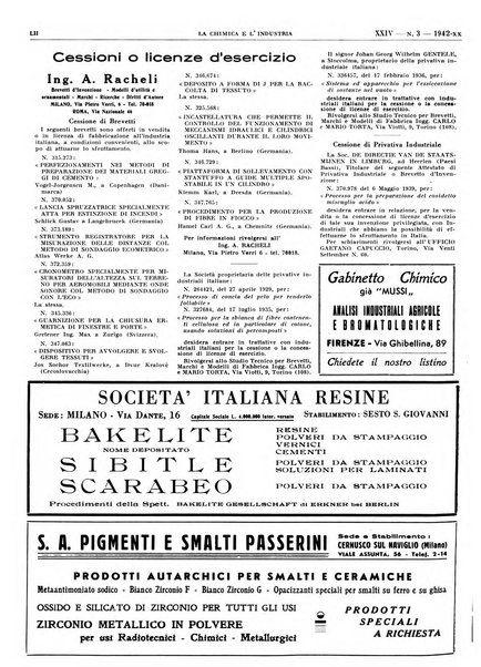 La chimica e l'industria organo ufficiale dell'Associazione italiana di chimica e della Federazione nazionale fascista degli industriali dei prodotti chimici