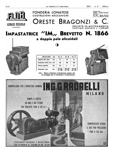 La chimica e l'industria organo ufficiale dell'Associazione italiana di chimica e della Federazione nazionale fascista degli industriali dei prodotti chimici