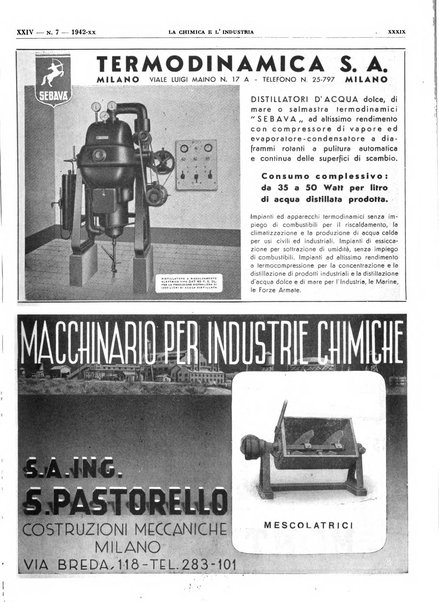 La chimica e l'industria organo ufficiale dell'Associazione italiana di chimica e della Federazione nazionale fascista degli industriali dei prodotti chimici