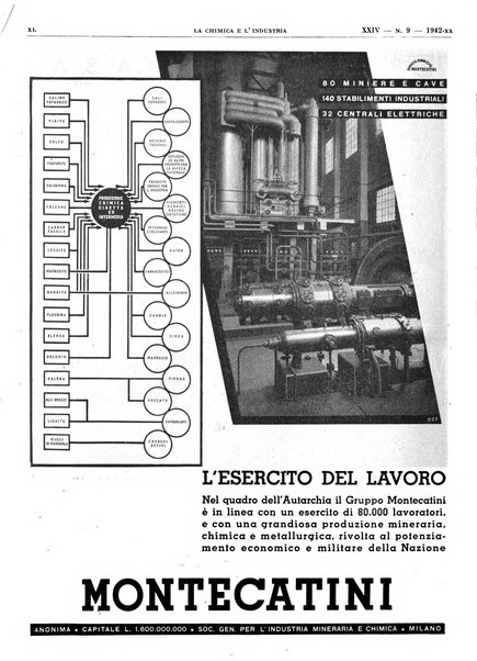 La chimica e l'industria organo ufficiale dell'Associazione italiana di chimica e della Federazione nazionale fascista degli industriali dei prodotti chimici