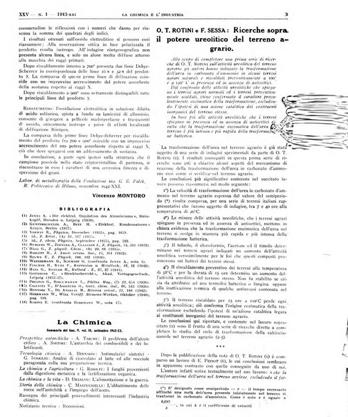 La chimica e l'industria organo ufficiale dell'Associazione italiana di chimica e della Federazione nazionale fascista degli industriali dei prodotti chimici