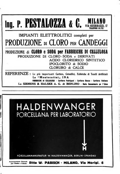 La chimica e l'industria organo ufficiale dell'Associazione italiana di chimica e della Federazione nazionale fascista degli industriali dei prodotti chimici