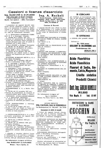 La chimica e l'industria organo ufficiale dell'Associazione italiana di chimica e della Federazione nazionale fascista degli industriali dei prodotti chimici