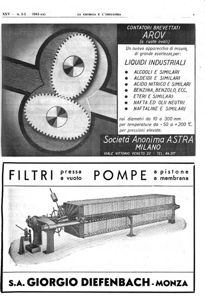 La chimica e l'industria organo ufficiale dell'Associazione italiana di chimica e della Federazione nazionale fascista degli industriali dei prodotti chimici