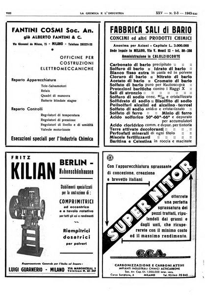 La chimica e l'industria organo ufficiale dell'Associazione italiana di chimica e della Federazione nazionale fascista degli industriali dei prodotti chimici