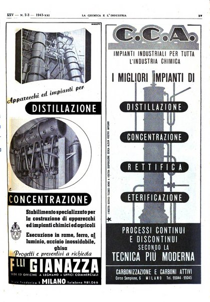 La chimica e l'industria organo ufficiale dell'Associazione italiana di chimica e della Federazione nazionale fascista degli industriali dei prodotti chimici