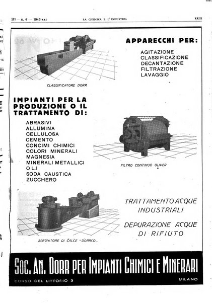 La chimica e l'industria organo ufficiale dell'Associazione italiana di chimica e della Federazione nazionale fascista degli industriali dei prodotti chimici