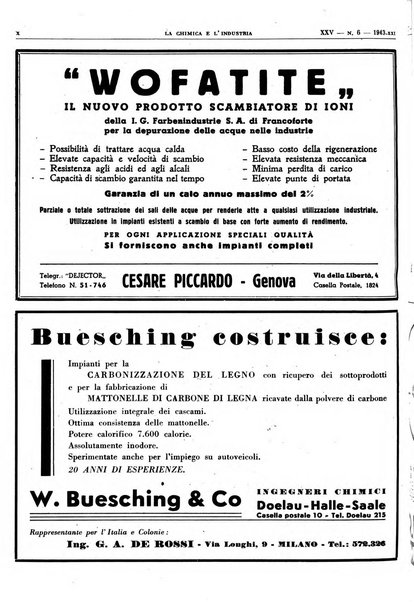 La chimica e l'industria organo ufficiale dell'Associazione italiana di chimica e della Federazione nazionale fascista degli industriali dei prodotti chimici