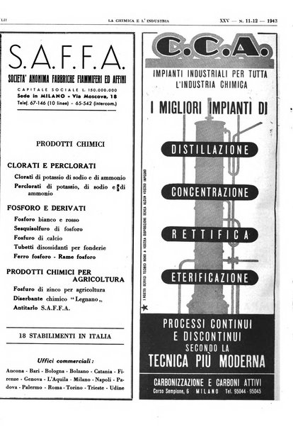 La chimica e l'industria organo ufficiale dell'Associazione italiana di chimica e della Federazione nazionale fascista degli industriali dei prodotti chimici