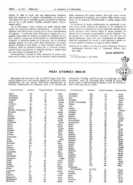 La chimica e l'industria organo ufficiale dell'Associazione italiana di chimica e della Federazione nazionale fascista degli industriali dei prodotti chimici