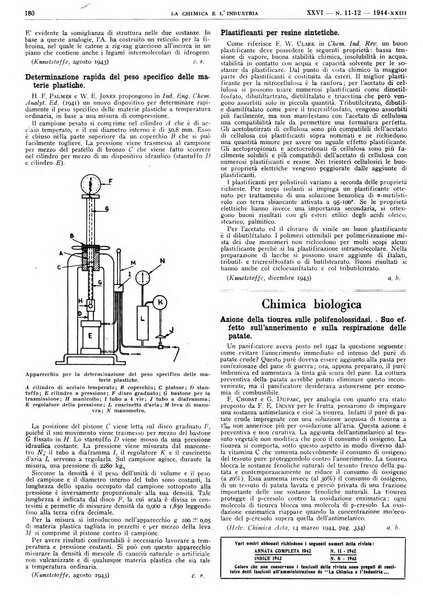 La chimica e l'industria organo ufficiale dell'Associazione italiana di chimica e della Federazione nazionale fascista degli industriali dei prodotti chimici