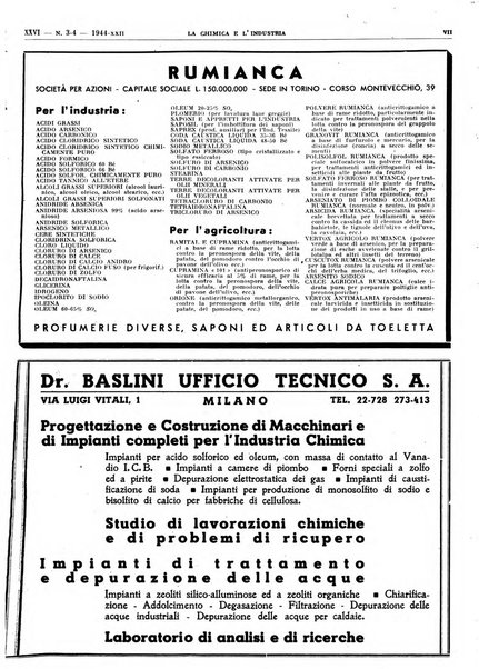 La chimica e l'industria organo ufficiale dell'Associazione italiana di chimica e della Federazione nazionale fascista degli industriali dei prodotti chimici