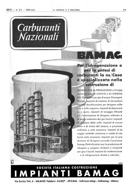 La chimica e l'industria organo ufficiale dell'Associazione italiana di chimica e della Federazione nazionale fascista degli industriali dei prodotti chimici