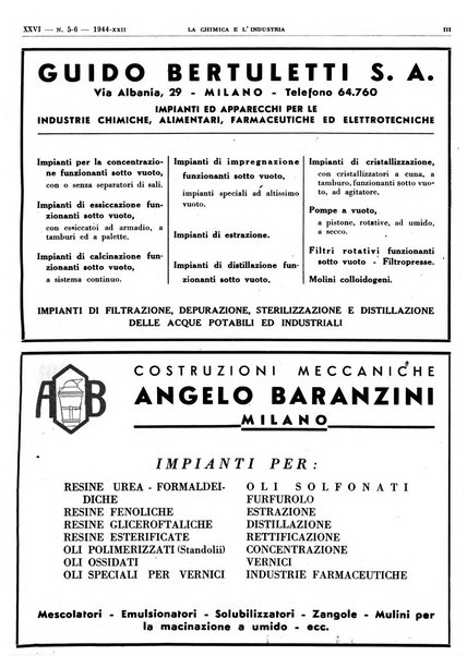 La chimica e l'industria organo ufficiale dell'Associazione italiana di chimica e della Federazione nazionale fascista degli industriali dei prodotti chimici