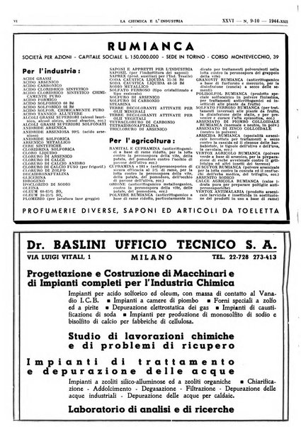 La chimica e l'industria organo ufficiale dell'Associazione italiana di chimica e della Federazione nazionale fascista degli industriali dei prodotti chimici