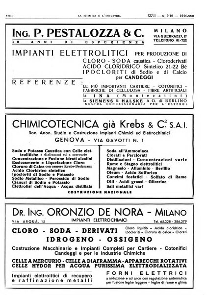 La chimica e l'industria organo ufficiale dell'Associazione italiana di chimica e della Federazione nazionale fascista degli industriali dei prodotti chimici