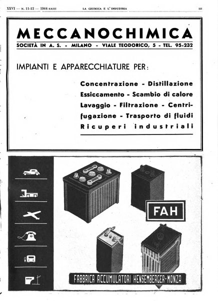 La chimica e l'industria organo ufficiale dell'Associazione italiana di chimica e della Federazione nazionale fascista degli industriali dei prodotti chimici