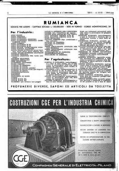 La chimica e l'industria organo ufficiale dell'Associazione italiana di chimica e della Federazione nazionale fascista degli industriali dei prodotti chimici