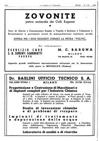 La chimica e l'industria organo ufficiale dell'Associazione italiana di chimica e della Federazione nazionale fascista degli industriali dei prodotti chimici