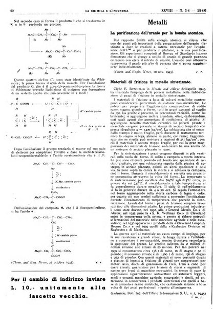 La chimica e l'industria organo ufficiale dell'Associazione italiana di chimica e della Federazione nazionale fascista degli industriali dei prodotti chimici