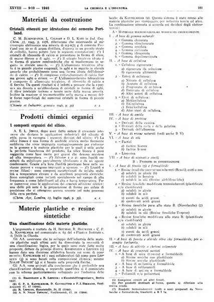 La chimica e l'industria organo ufficiale dell'Associazione italiana di chimica e della Federazione nazionale fascista degli industriali dei prodotti chimici