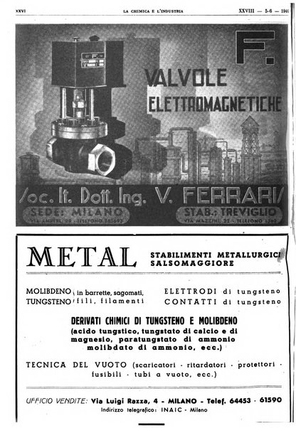 La chimica e l'industria organo ufficiale dell'Associazione italiana di chimica e della Federazione nazionale fascista degli industriali dei prodotti chimici