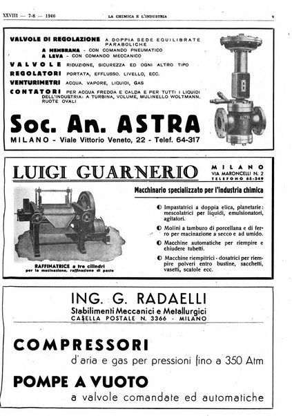 La chimica e l'industria organo ufficiale dell'Associazione italiana di chimica e della Federazione nazionale fascista degli industriali dei prodotti chimici