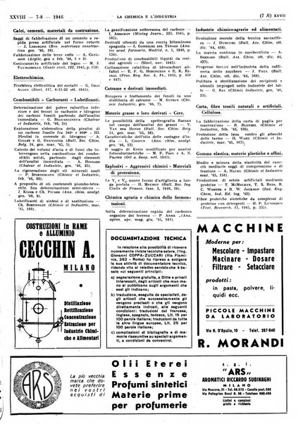 La chimica e l'industria organo ufficiale dell'Associazione italiana di chimica e della Federazione nazionale fascista degli industriali dei prodotti chimici