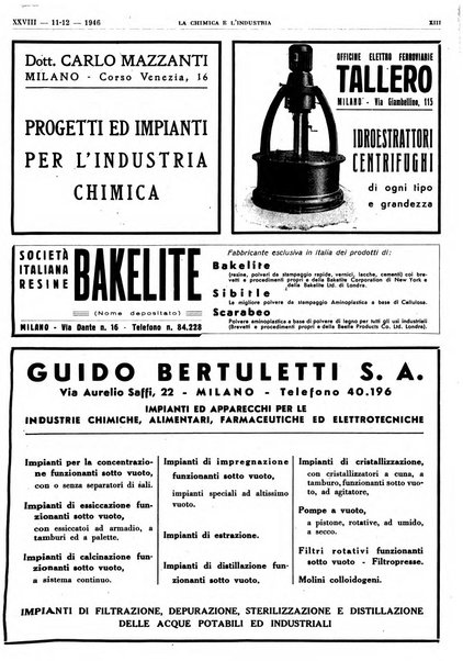 La chimica e l'industria organo ufficiale dell'Associazione italiana di chimica e della Federazione nazionale fascista degli industriali dei prodotti chimici