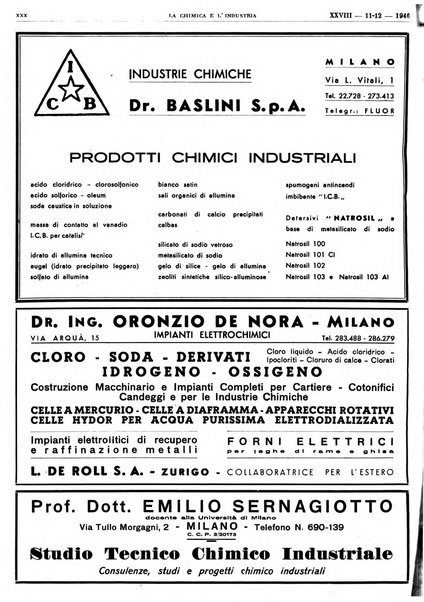 La chimica e l'industria organo ufficiale dell'Associazione italiana di chimica e della Federazione nazionale fascista degli industriali dei prodotti chimici