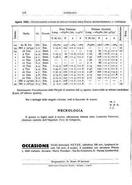 Coelum periodico mensile per la divulgazione dell'astronomia