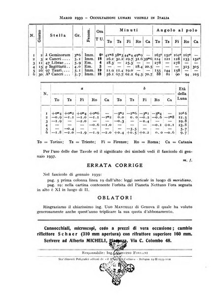 Coelum periodico mensile per la divulgazione dell'astronomia