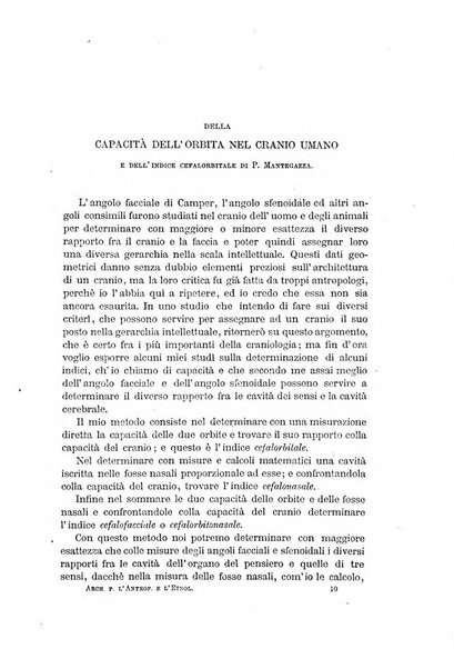 Archivio per l'antropologia e la etnologia