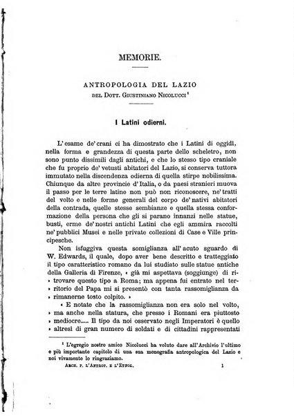 Archivio per l'antropologia e la etnologia