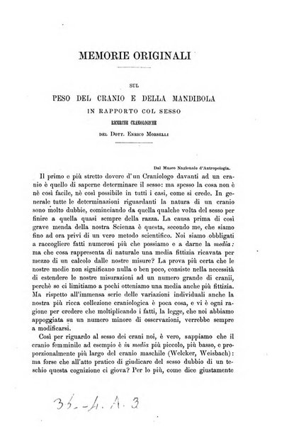 Archivio per l'antropologia e la etnologia