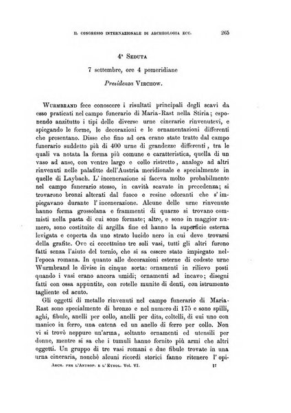 Archivio per l'antropologia e la etnologia