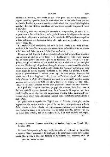 Archivio per l'antropologia e la etnologia