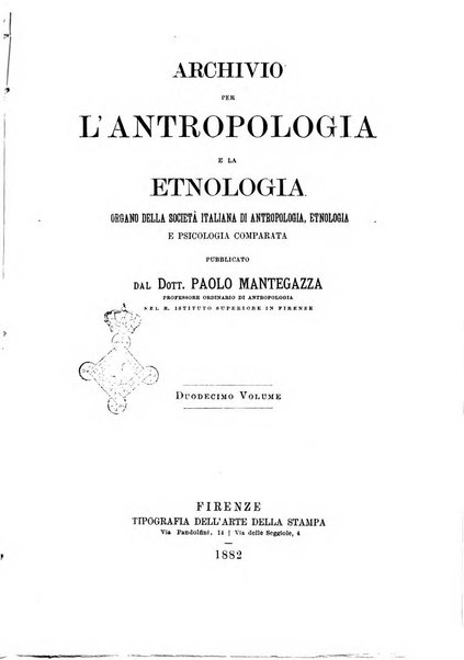 Archivio per l'antropologia e la etnologia