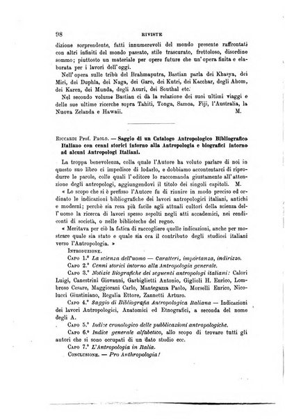 Archivio per l'antropologia e la etnologia