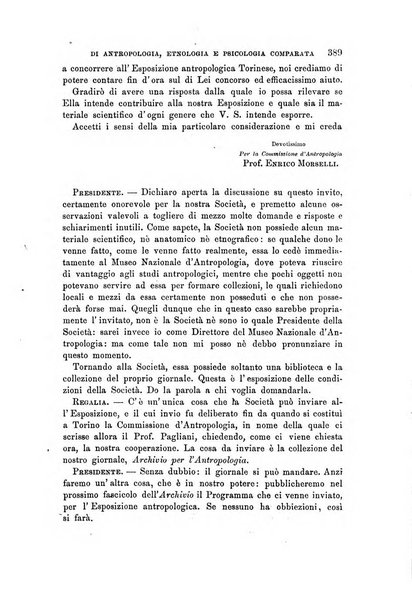 Archivio per l'antropologia e la etnologia