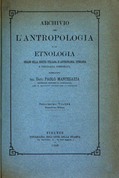 Archivio per l'antropologia e la etnologia