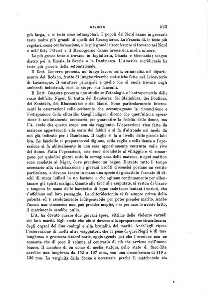 Archivio per l'antropologia e la etnologia