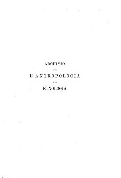 Archivio per l'antropologia e la etnologia