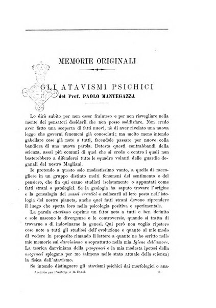 Archivio per l'antropologia e la etnologia