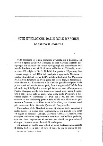 Archivio per l'antropologia e la etnologia