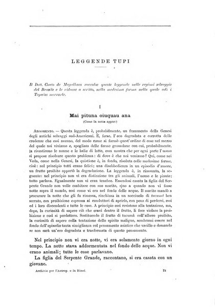 Archivio per l'antropologia e la etnologia