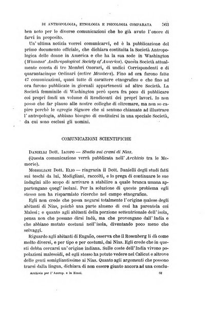 Archivio per l'antropologia e la etnologia