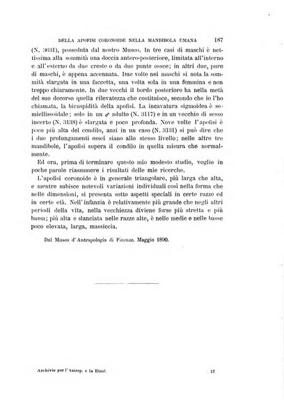 Archivio per l'antropologia e la etnologia