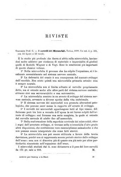 Archivio per l'antropologia e la etnologia