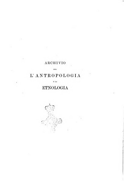 Archivio per l'antropologia e la etnologia